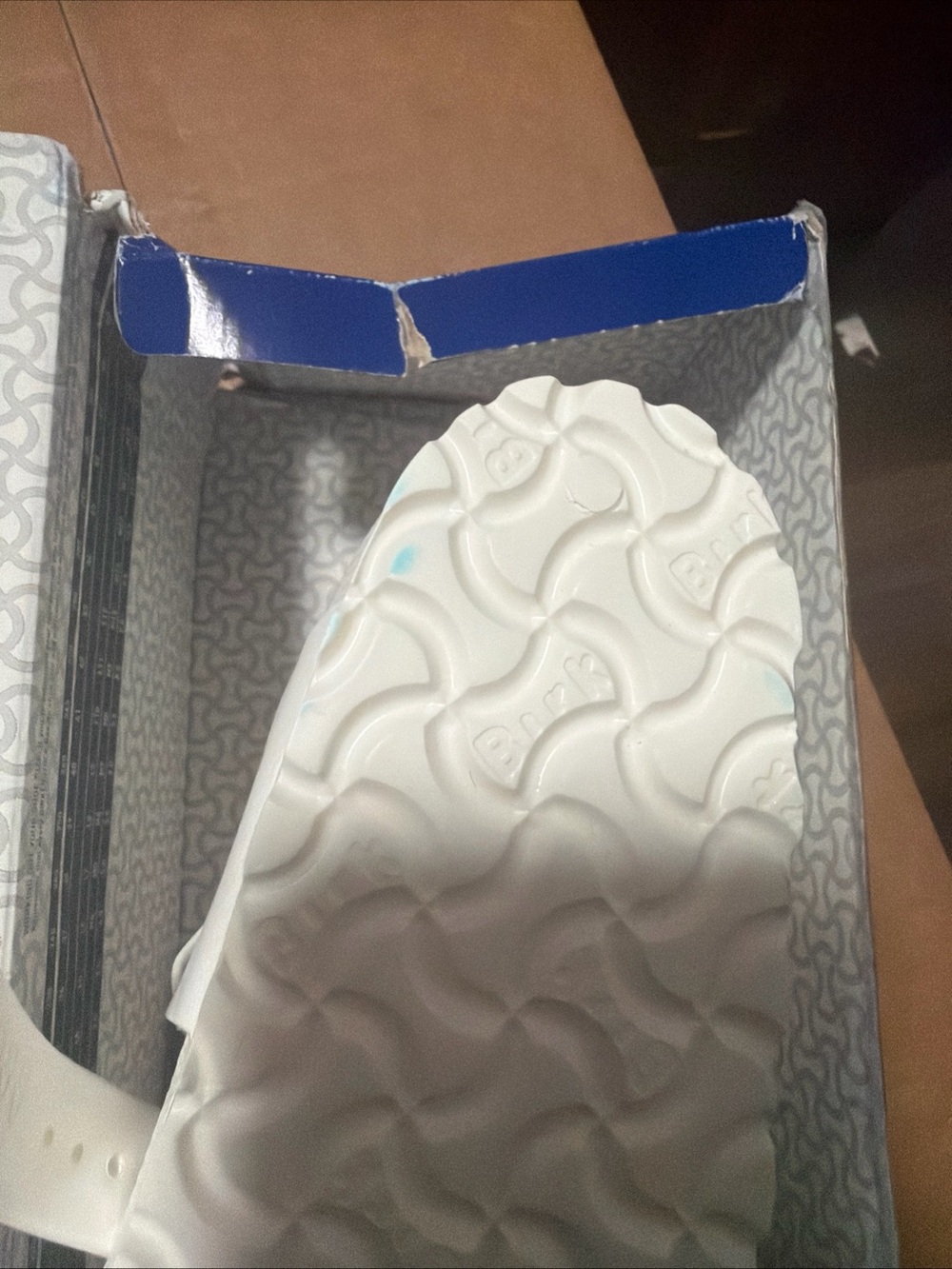 Birkenstock Gizeh EVA Rubber White Sandals Size 37 W6 M4 New In Box - Picture 5 of 7